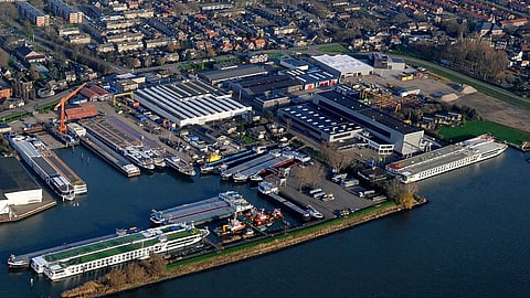 Den Breejen Shipyard's facilities in Hardinxveld-Giessendam