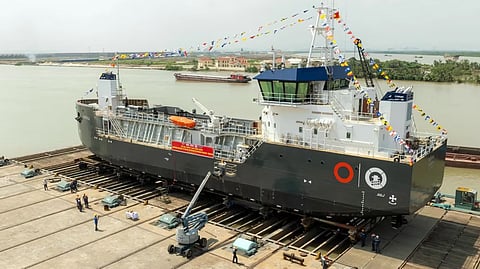 Launch of Port Otago and Napier Port's new trailing suction hopper dredger Kapuka, September 25, 2026