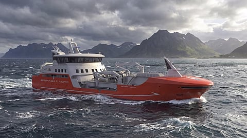 Rendering of Brønnbåt Nord's new 5,000-cubic-metre wellboat
