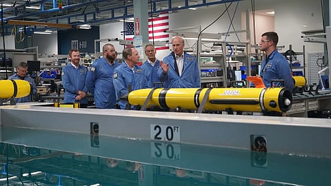 Inside HII's expanded unmanned systems manufacturing facility in Pocasset, Massachusetts
