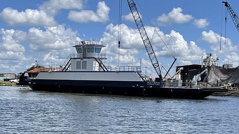 The ferry Holly Beach under construction