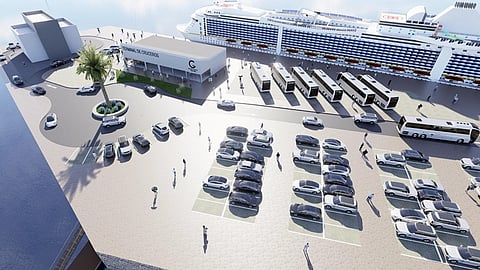 Concept render of Ferrol Cruise Terminal