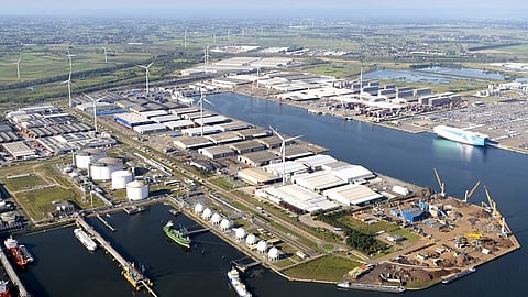 Euroports breakbulk terminal in Antwerp, Belgium