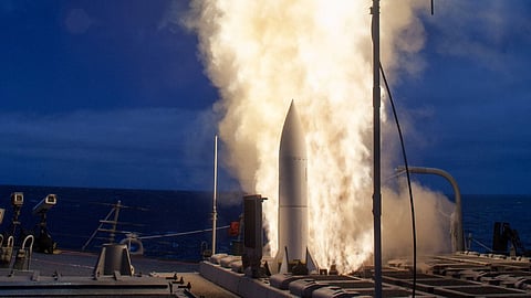 Launch of an SM-6 interceptor