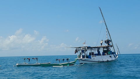 The seized foreign fishing vessel, September 29, 2026