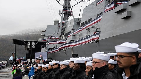 US Navy commissions guided-missile destroyer Ted Stevens