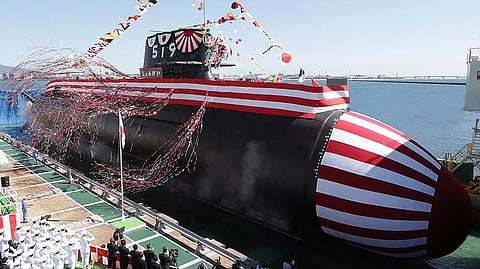 Launch of the future JS Shogei, the Japan Maritime Self-Defence Force's seventh Taigei-class submarine, October 8, 2026