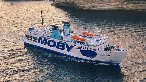 Moby Lines' Ro-Pax ferry Bunifazziu