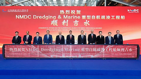 NMDC inaugurates 148-metre cutter suction dredger in China