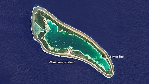 Nikumaroro Island in the western Pacific