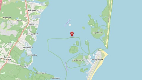 Map of Double Creek Channel, New Jersey