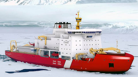 Rendering of the Canadian Coast Guard polar icebreaker CCGS Imnaryuaq