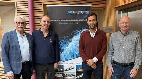 Representatives of NSK Ship Design and Fiskerstrand Holding