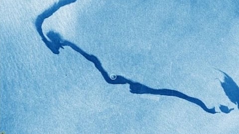 Satellite imagery of oil spill off the UAE