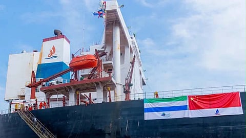 The Chinese-owned bulk carrier XH Explorer, which has been operating between Sierra Leone and Asia