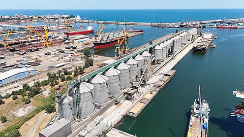 COFCO International grain terminal in the Port of Constanta, Romania