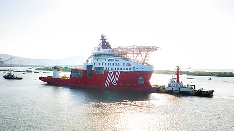 New energy construction vessel for Norwegian firm hits the water in Vietnam