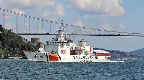The Turkish Coast Guard Command 88-metre patrol vessel TCGS Güven (representative photo only)