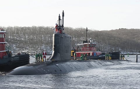 The Virginia-class nuclear-powered attack submarine USS Vermont (Photo: US Navy/John Narewski)