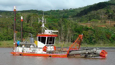 A Royal IHC cutter suction dredger