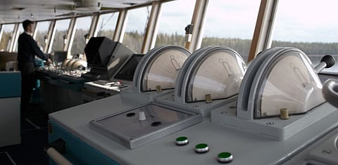 Quantum sensors on a ship (Photo: University of Birmingham)