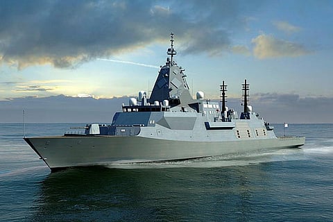 An artist’s impression of a RAN Hunter-class frigate (Photo: Australian Department of Defence)
