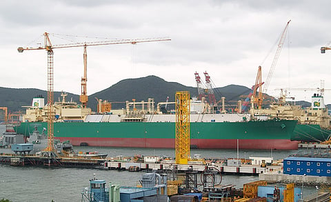 LNG Carriers under construction at DSME shipyard 14897aded4cfe20b8f9e4560894accd6