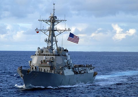 USS Oscar Austin, An Arleigh Burke-class destroyer Image: US Navy photo by Mass Communication Specialist Seaman Apprentice Matthew D. Williams