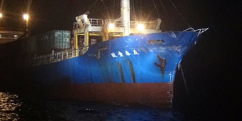 Taiwan claims containership damaged by Chinese naval vessel in collision