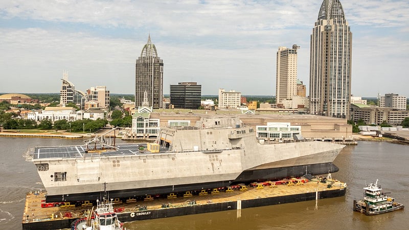 Austal USA Floats Out Last Independence-Variant Littoral Combat Ship ...