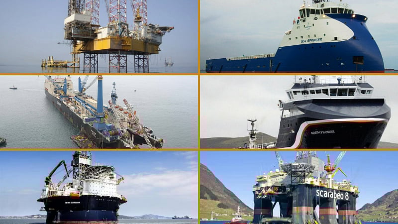 North Sea Offshore Rigs