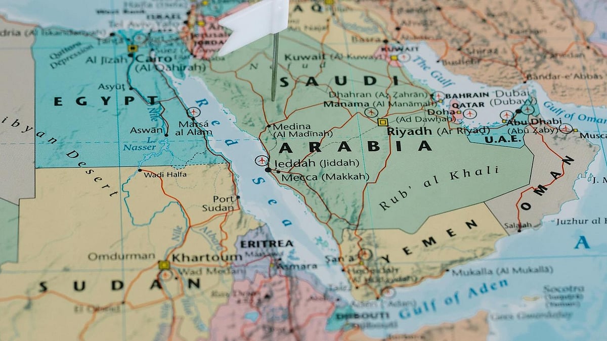 Map of the Red Sea