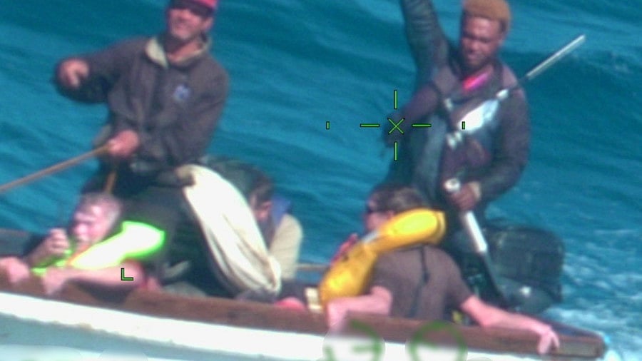 US Coast Guard, responding vessels rescue four boaters from life raft ...