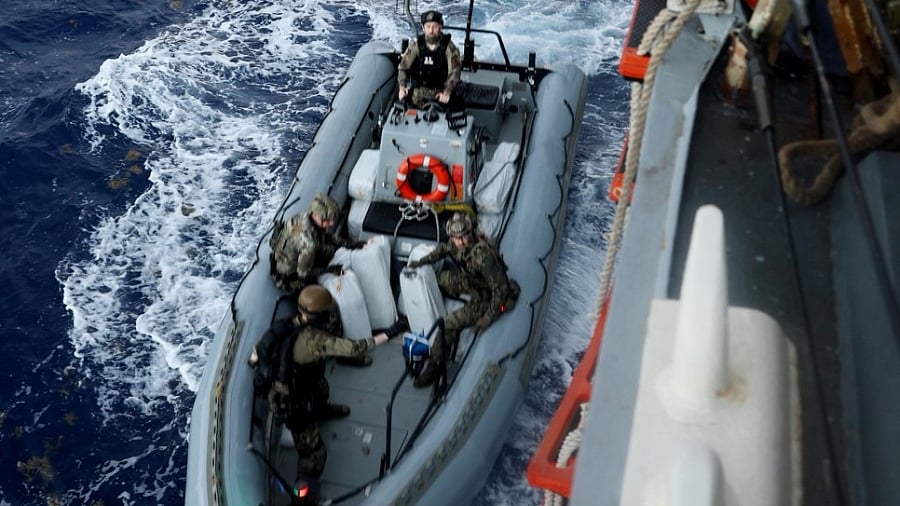 US Navy, Coast Guard conduct successful drug interdiction in Caribbean Sea