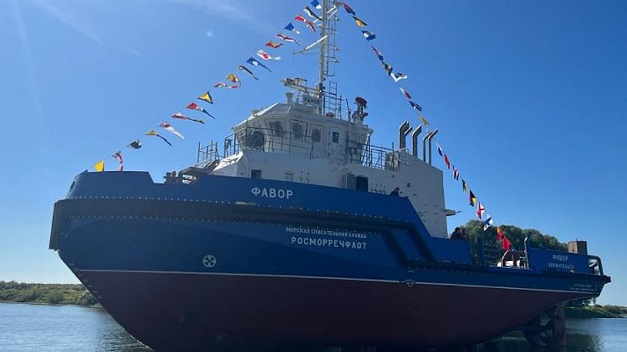 Russian Marine Rescue Service's newest tug wraps up sea trials