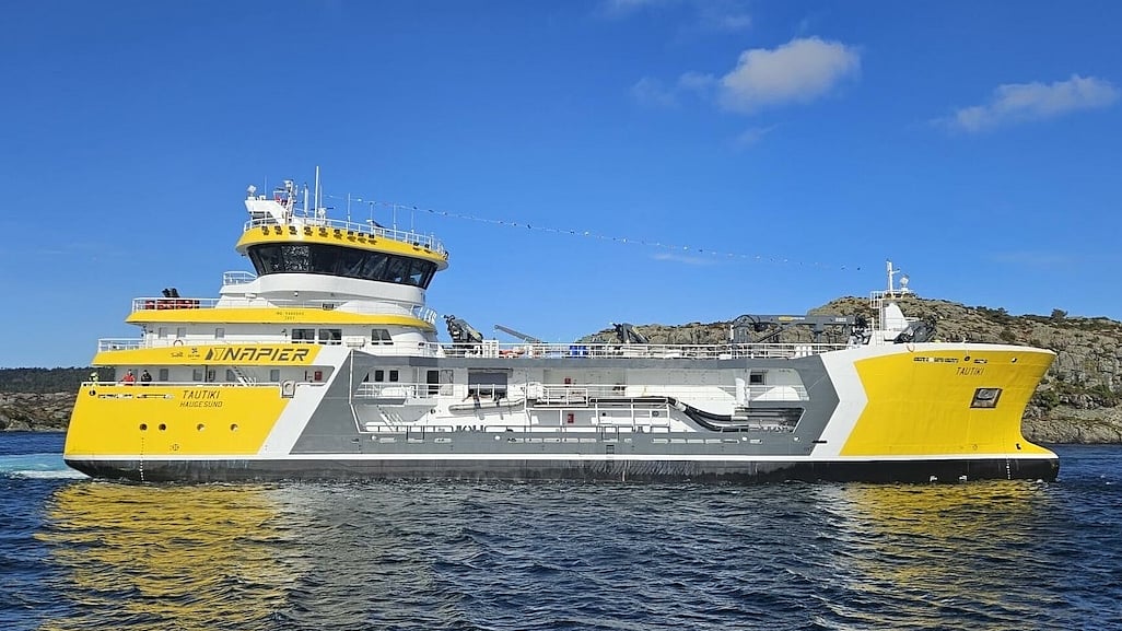 Napier takes delivery of second stun and bleed vessel in series
