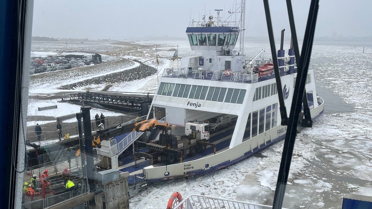 Boat Ramp Collapse Metal fatigue caused ramp collapse at Danish ferry port
