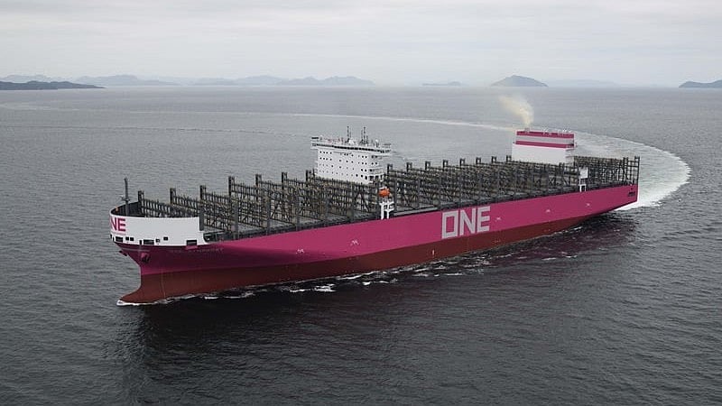ONE takes delivery of new 13,932 TEU containership from Japan