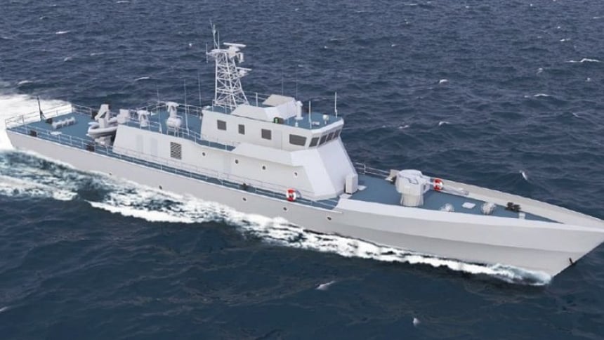 Keels laid for five Padma-class patrol vessels for Bangladesh Navy