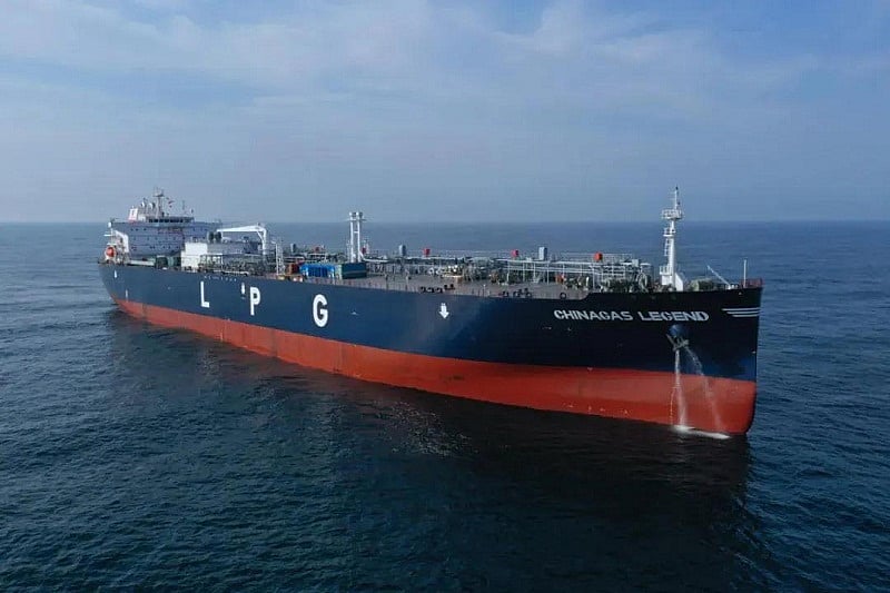 China Gas' newest VLGC completes sea trials