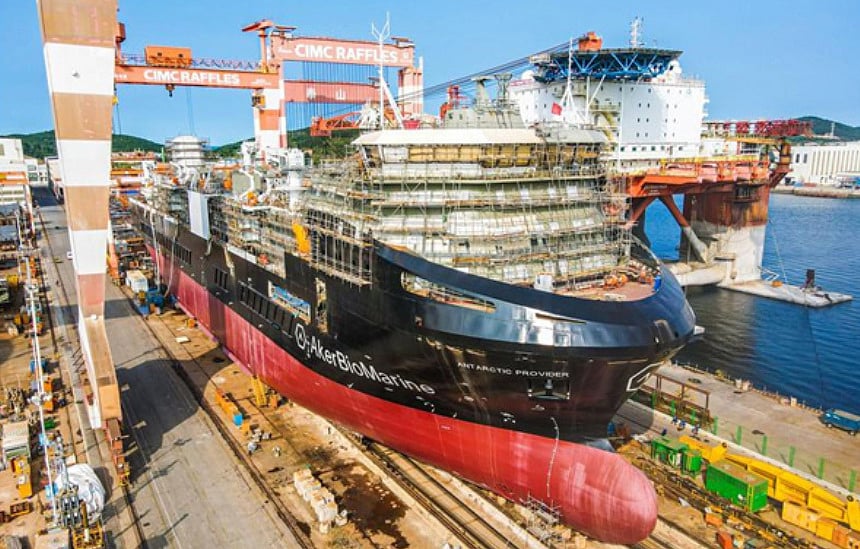 CIMC Raffles launches new krill transporter for Aker BioMarine
