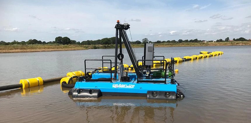 UK firm starts construction of compact quarry dredger