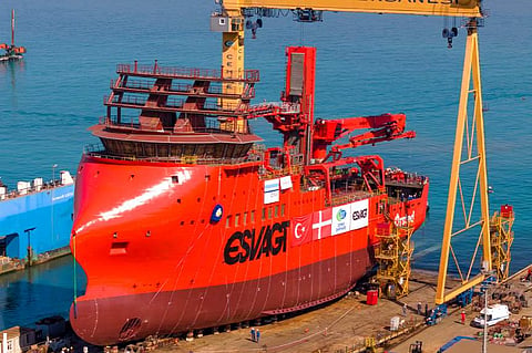 Esvagt’s future methanol-powered SOV floated out