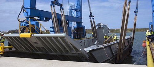 Navantia launches the last fast landing craft for Australia