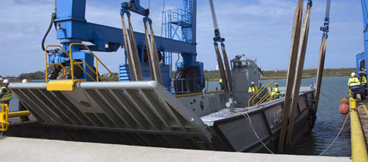 Navantia launches the last fast landing craft for Australia