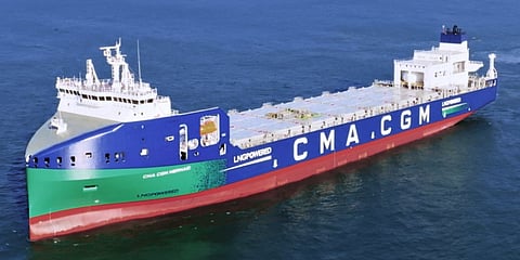 CMA CGM takes delivery of lead vessel of new LNG-fuelled boxship class