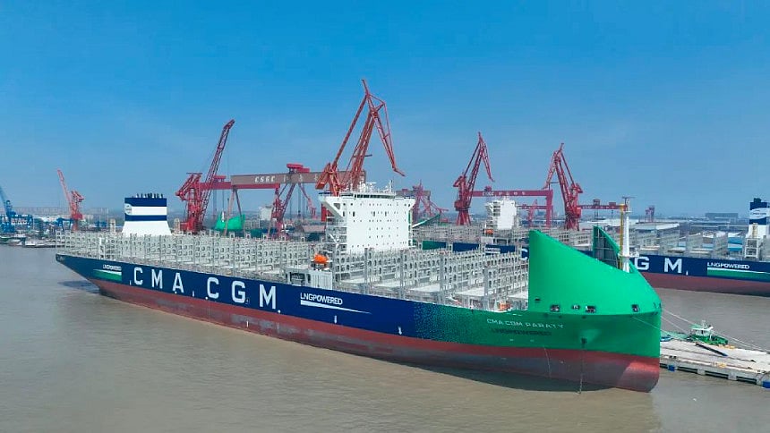 CMA CGM welcomes LNG-powered newbuild to fleet