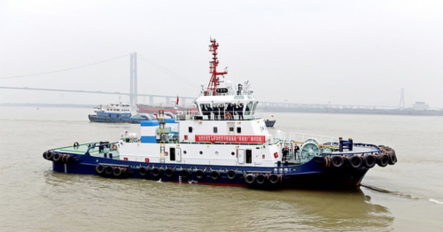 VESSEL REVIEW | Qinggang Tuo 1 – Hybrid tug delivered to China's