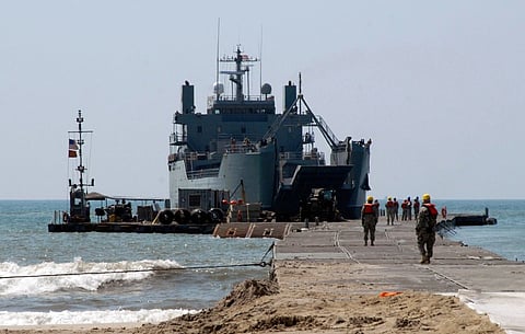COLUMN | US Army vessels in the vanguard of Gaza relief effort [Naval ...