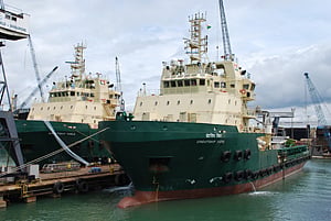 Drydocks delivers twin AHTS vessels